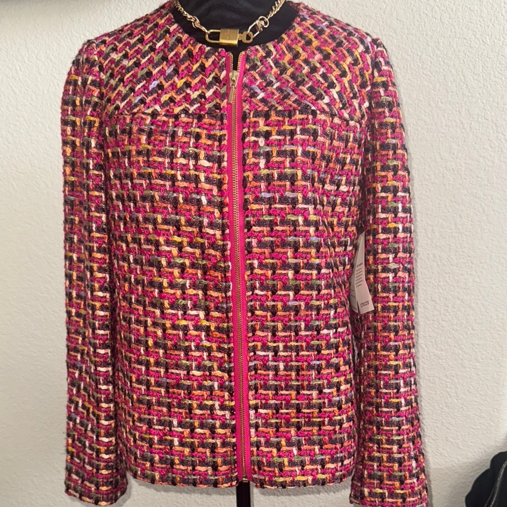 ✨Chico’s Multicolor Tweed  Blazer Jacket Chicos 1 - Picture 2 of 10
